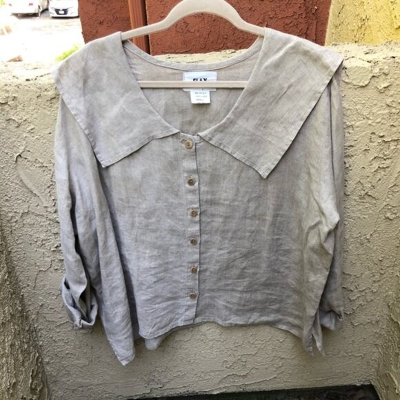 Flax brand slow fashion linen shirt - Picture 1 of 3